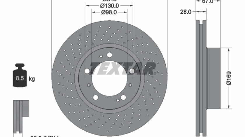 Disc frana (92099903 TEXTAR)