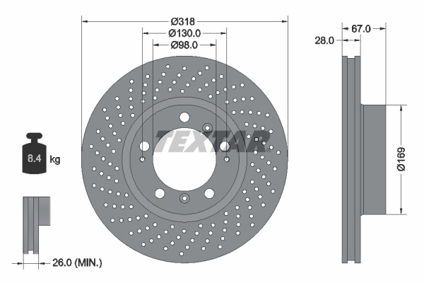 Disc frana (92100003 TEXTAR)