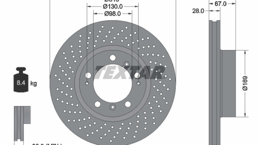 Disc frana (92100003 TEXTAR)