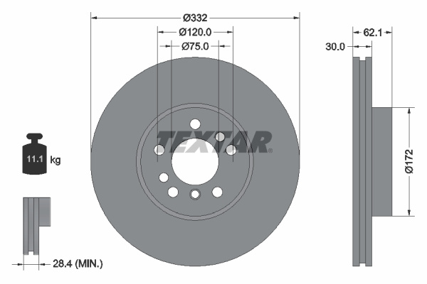 Disc frana (92107203 TEXTAR)