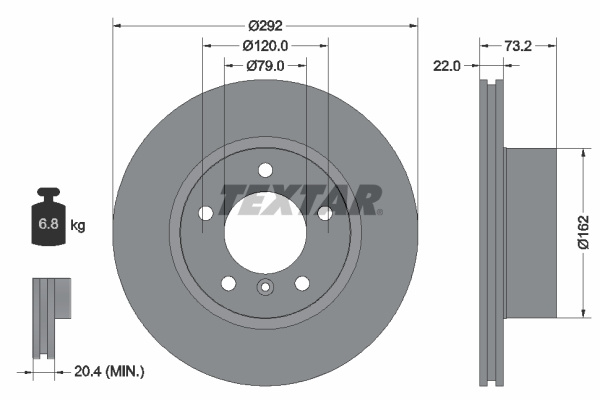 Disc frana (92132803 TEXTAR)