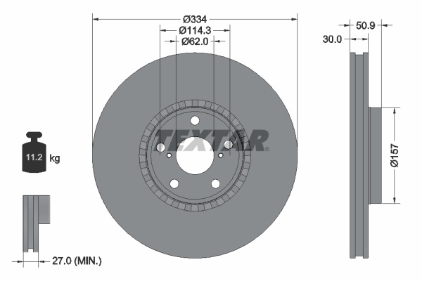 Disc frana (92147800 TEXTAR)