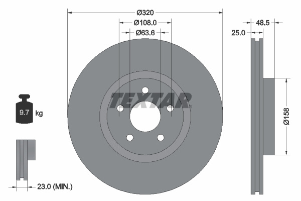Disc frana (92149100 TEXTAR)