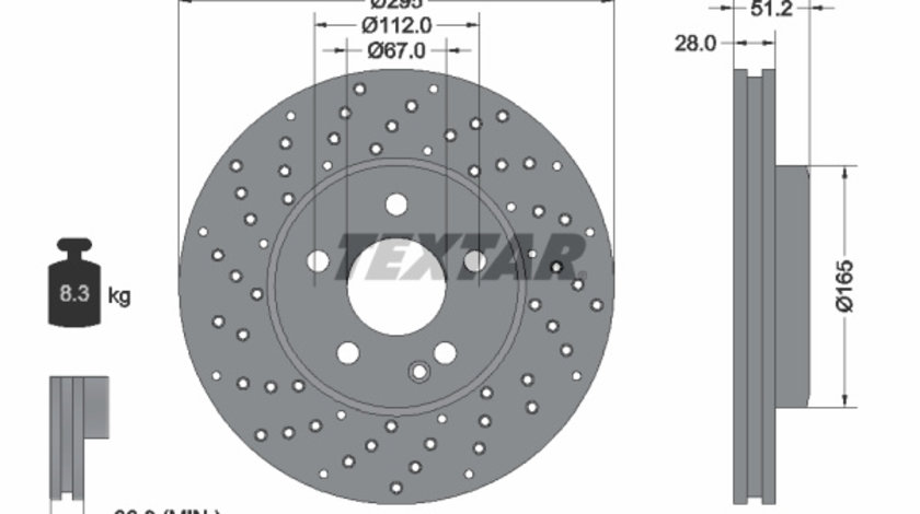 Disc frana (92257503 TEXTAR)