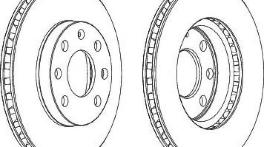 Disc frana ALFA ROMEO 145 (930) (1994 - 2001) FERODO DDF151 piesa NOUA