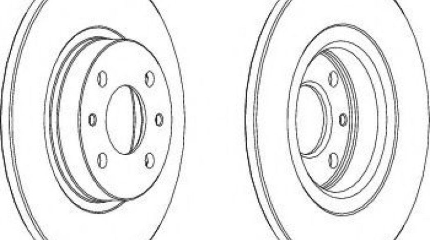 Disc frana ALFA ROMEO 145 (930) (1994 - 2001) FERODO DDF141 piesa NOUA