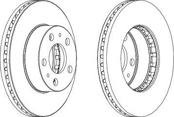 Disc frana ALFA ROMEO 146 (930) (1994 - 2001) FERODO DDF163-1 piesa NOUA