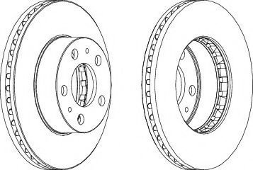 Disc frana ALFA ROMEO 146 (930) (1994 - 2001) FERODO DDF163-1 piesa NOUA