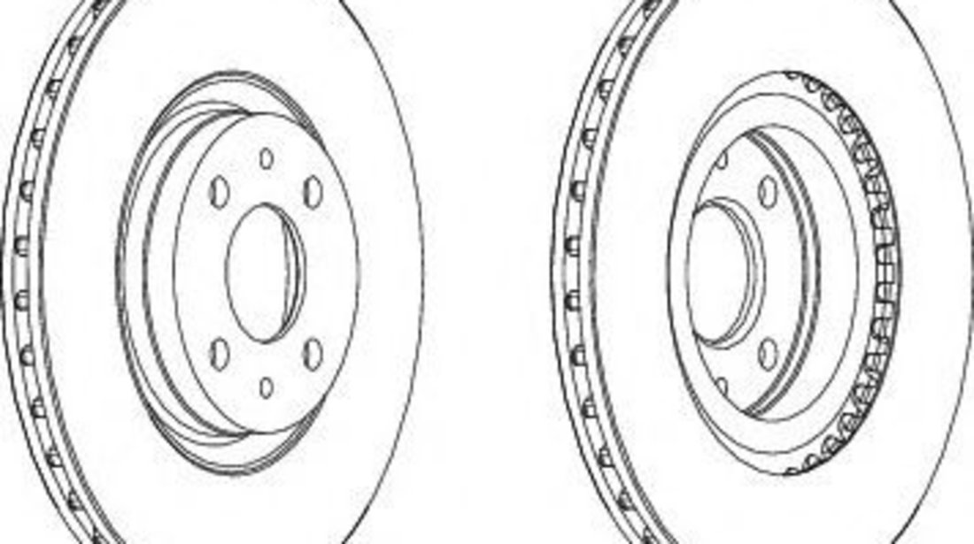 Disc frana ALFA ROMEO 146 (930) (1994 - 2001) FERODO DDF252 piesa NOUA