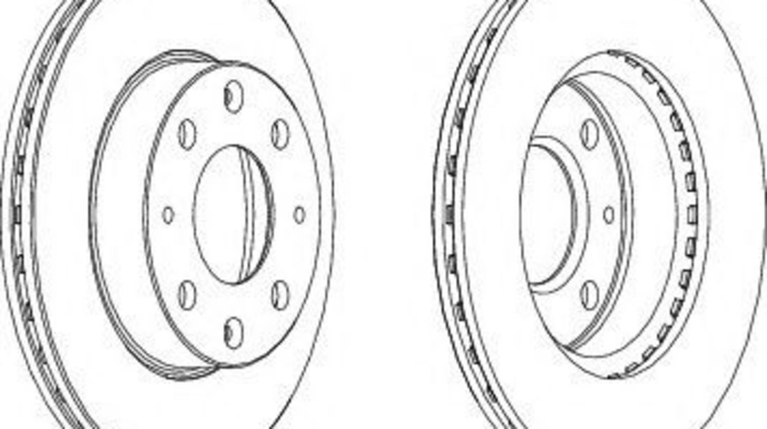 Disc frana ALFA ROMEO 146 (930) (1994 - 2001) FERODO DDF152-1 piesa NOUA