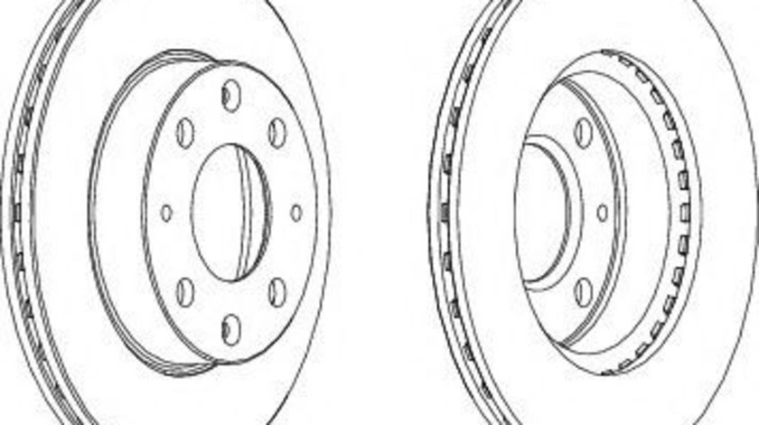 Disc frana ALFA ROMEO 146 (930) (1994 - 2001) FERODO DDF152-1 piesa NOUA