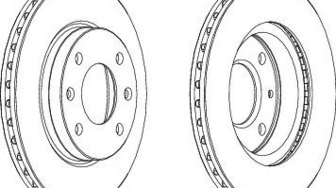 Disc frana ALFA ROMEO 146 (930) (1994 - 2001) FERODO DDF154-1 piesa NOUA