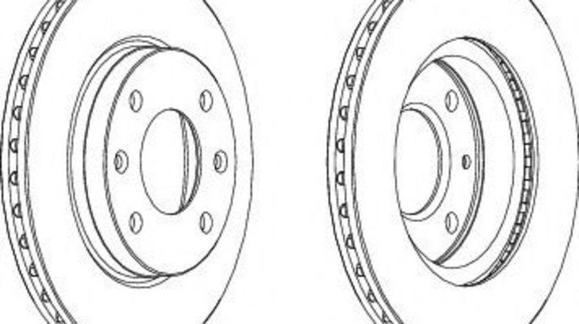 Disc frana ALFA ROMEO 146 (930) (1994 - 2001) FERODO DDF154-1 piesa NOUA