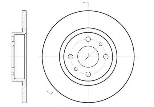 Disc frana ALFA ROMEO 146 (930) (1994 - 2001) REMSA 6191.00 piesa NOUA