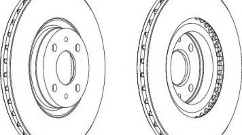 Disc frana ALFA ROMEO 155 (167) (1992 - 1997) FERODO DDF252 piesa NOUA