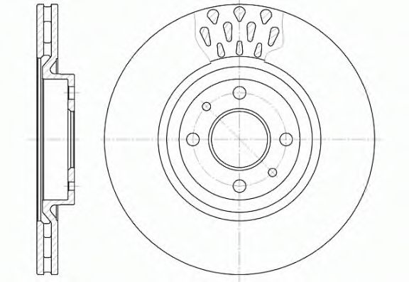Disc frana ALFA ROMEO 155 (167) (1992 - 1997) REMSA 6315.10 piesa NOUA