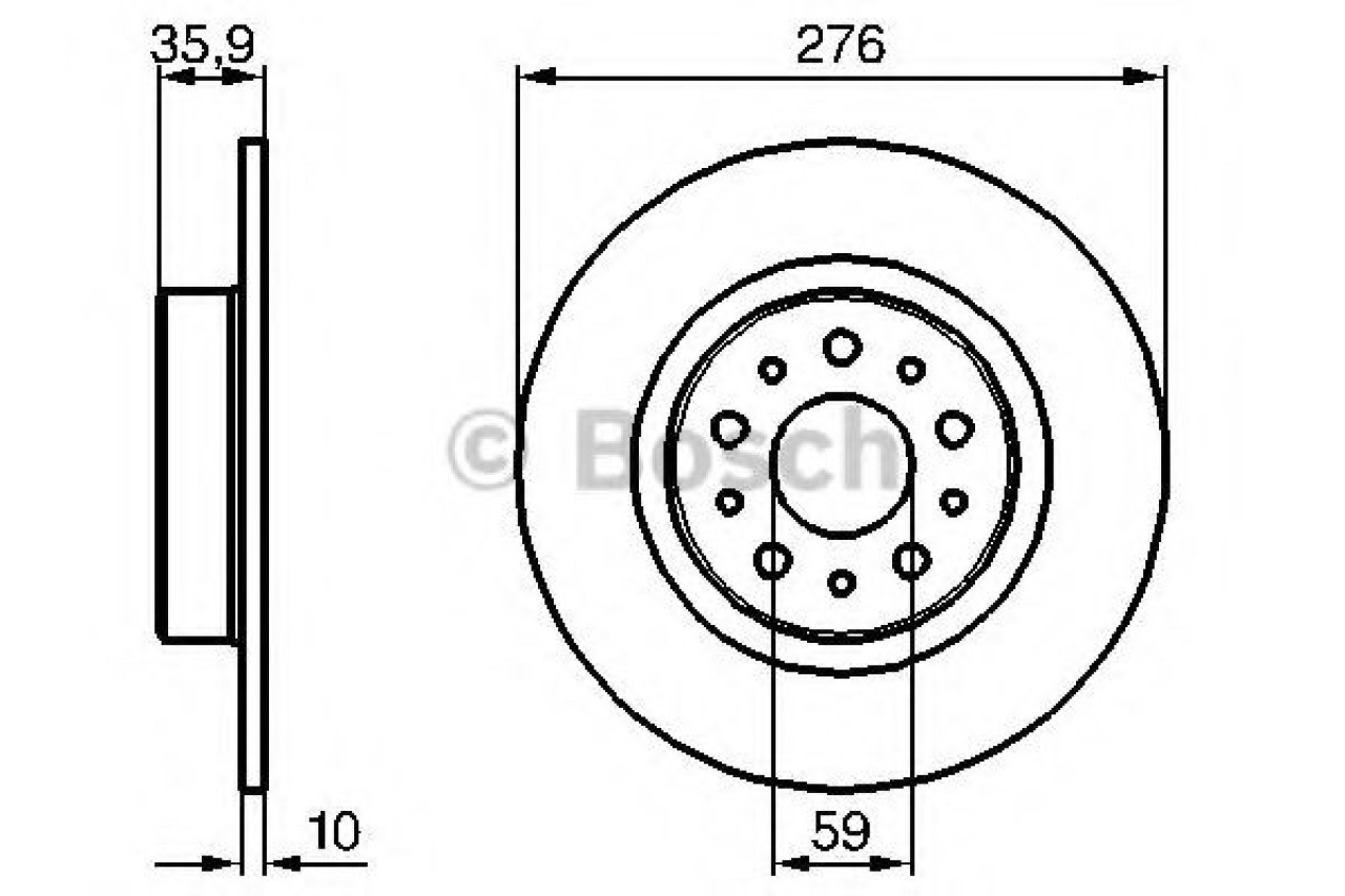 Disc frana ALFA ROMEO 156 (932) (1997 - 2005) BOSCH 0 986 479 120 piesa NOUA