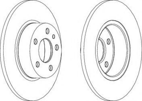 Disc frana ALFA ROMEO 156 (932) (1997 - 2005) FERODO DDF067 piesa NOUA