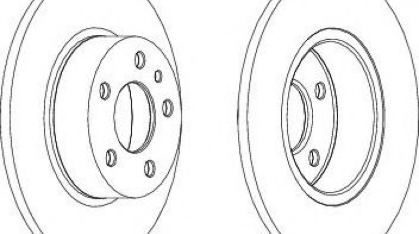 Disc frana ALFA ROMEO 156 Sportwagon (932) (2000 - 2006) FERODO DDF067 piesa NOUA