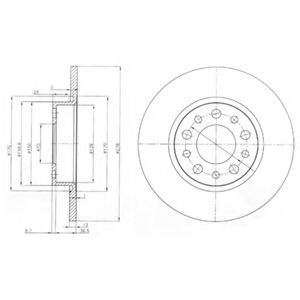 Disc frana ALFA ROMEO 159 (939) (2005 - 2011) DELPHI BG3994 piesa NOUA