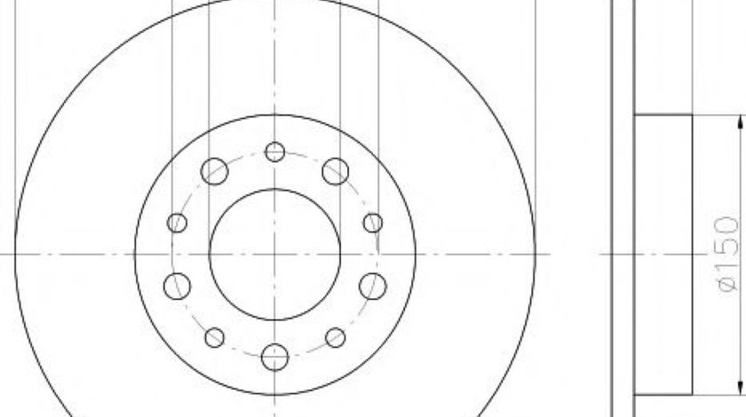 Disc frana ALFA ROMEO 159 (939) (2005 - 2011) HELLA PAGID 8DD 355 112-541 piesa NOUA