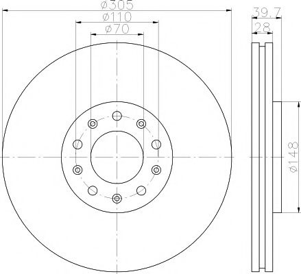 Disc frana ALFA ROMEO 159 (939) (2005 - 2011) TEXTAR 92220803 piesa NOUA