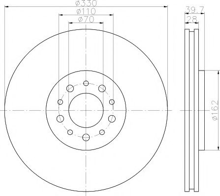 Disc frana ALFA ROMEO 159 (939) (2005 - 2011) TEXTAR 92145103 piesa NOUA