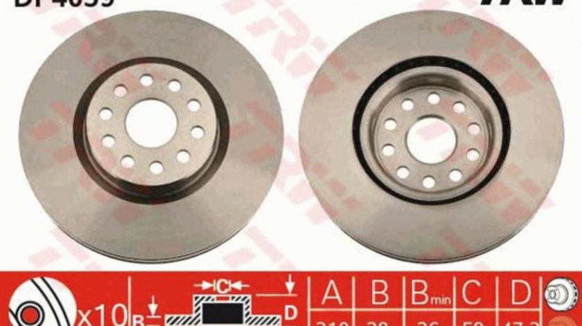 Disc frana Alfa Romeo 166 (1998-2007) [936] #2 0000060814921