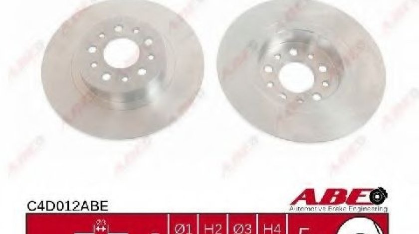 Disc frana ALFA ROMEO GT (937) (2003 - 2010) ABE C4D012ABE piesa NOUA