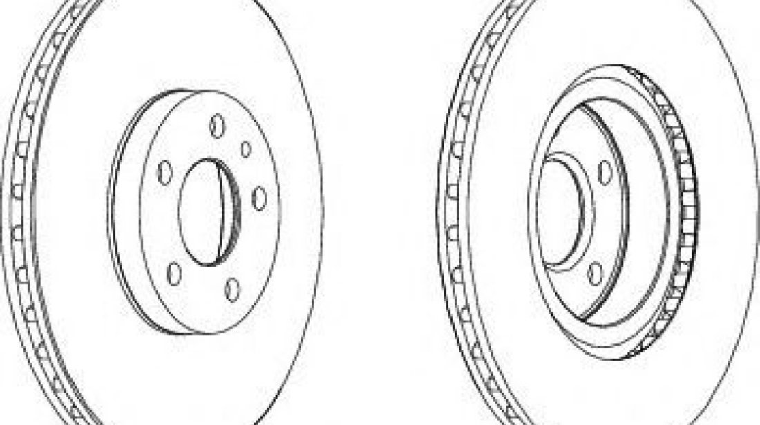 Disc frana ALFA ROMEO GT (937) (2003 - 2010) FERODO DDF156 piesa NOUA