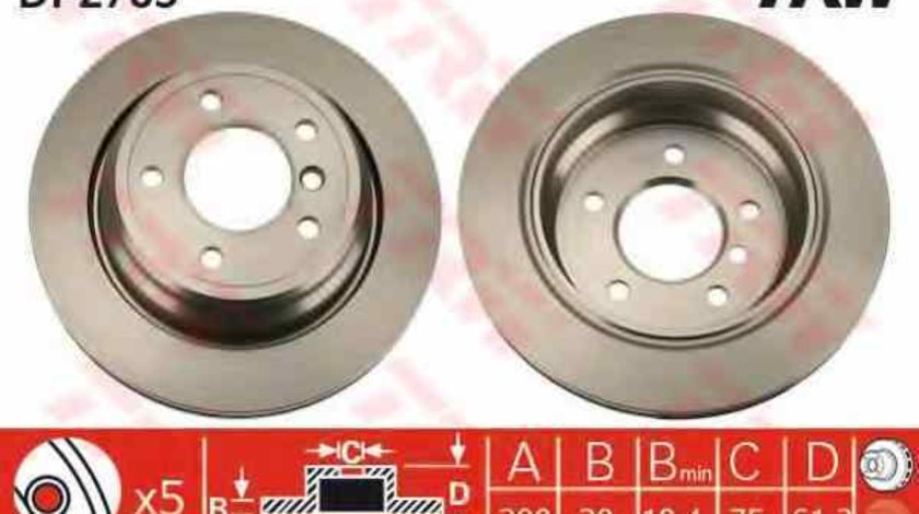 Disc frana ALPINA B10 E39 TRW DF2783