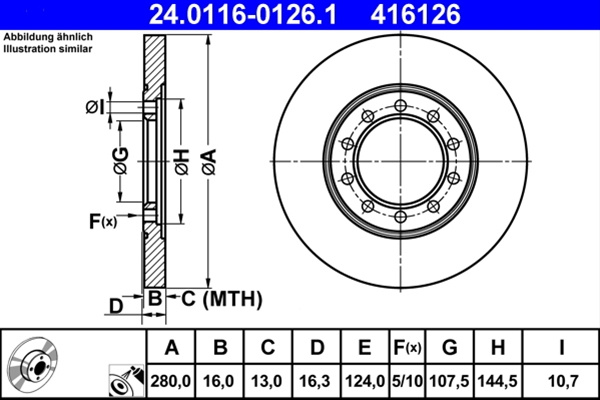 Disc Frana Ate Ford 24.0116-0126.1