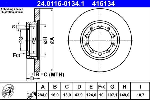 Disc Frana Ate Ford 24.0116-0134.1
