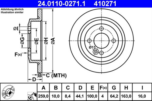Disc Frana Ate Mini 24.0110-0271.1