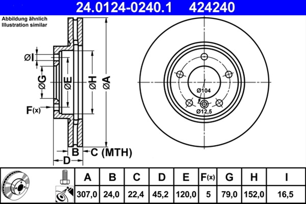 Disc Frana Ate Mini 24.0124-0240.1
