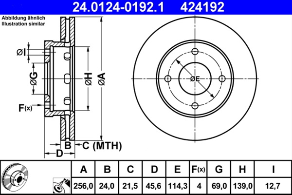 Disc Frana Ate Smart 24.0124-0192.1