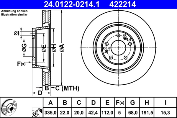 Disc Frana Ate Vag 24.0122-0214.1