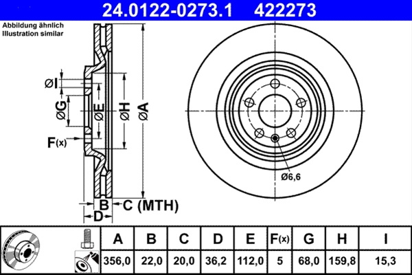 Disc Frana Ate Vag 24.0122-0273.1