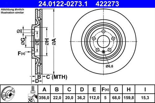 Disc Frana Ate Vag 24.0122-0273.1