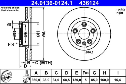 Disc Frana Ate Vag 24.0136-0124.1