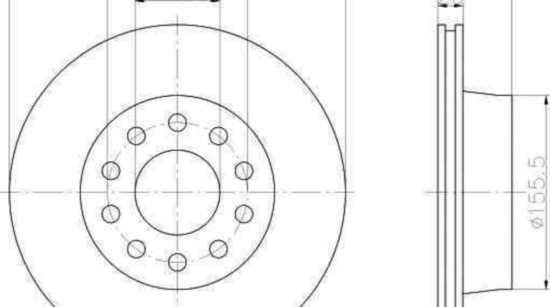 Disc frana AUDI 100 (4A, C4) TEXTAR 92068400