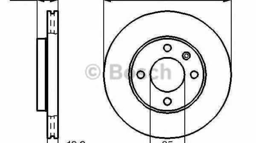 Disc frana AUDI 80 89 89Q 8A B3 BOSCH 0 986 478 017