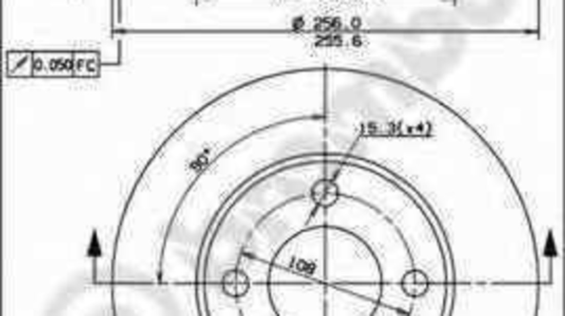 Disc frana AUDI 80 89 89Q 8A B3 BREMBO 08.2794.14