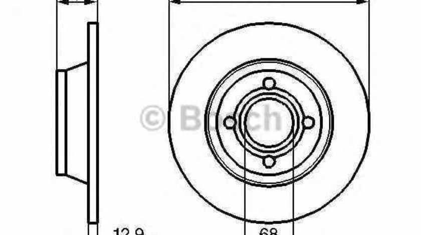 Disc frana AUDI 80 8C B4 BOSCH 0 986 478 131