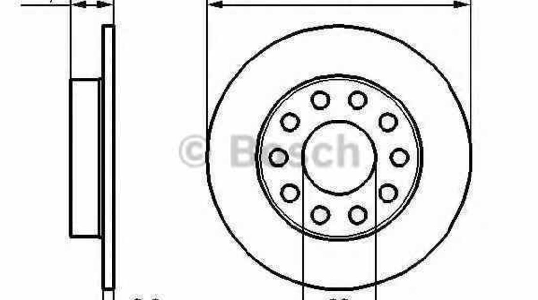 Disc frana AUDI 80 8C B4 BOSCH 0 986 478 986