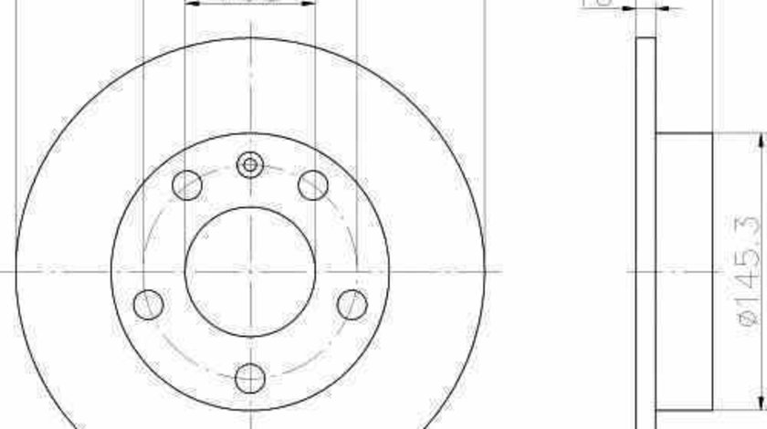 Disc frana AUDI 80 8C B4 TEXTAR 92106203