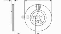 Disc frana AUDI A1 (8X1, 8XF) BOSCH 0 986 479 642