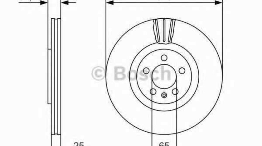 Disc frana AUDI A1 (8X1, 8XF) BOSCH 0 986 479 642