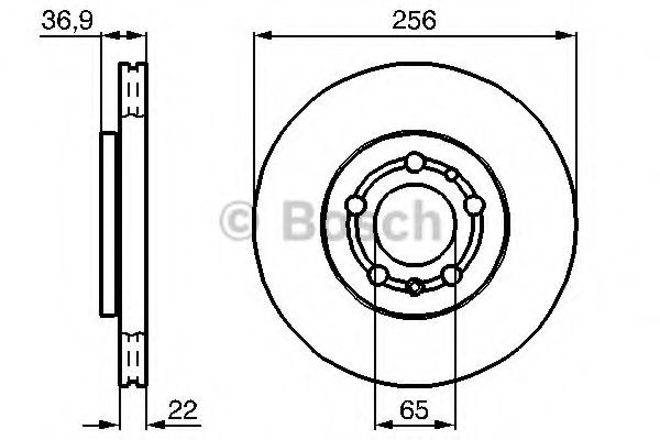Disc frana AUDI A2 (8Z0) (2000 - 2005) BOSCH 0 986 478 988 piesa NOUA