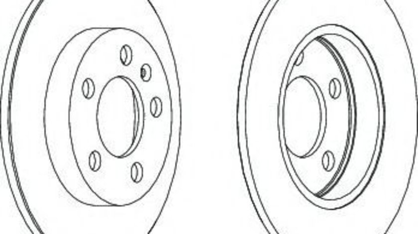 Disc frana AUDI A3 (8L1) (1996 - 2003) FERODO DDF1155 piesa NOUA